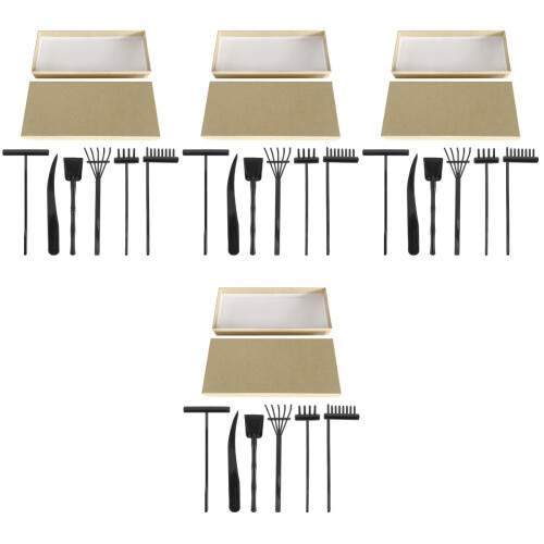4 Sets Sand Rake Sculpture Mini Plastic Child 2