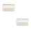 2Pcs White Plastic Glass Storage Box Stemware Organizer for Home 6