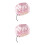 2Pcs Reversible Pink Satin Bonnet Adjustable Kid’s Night Sleeping Hat 10