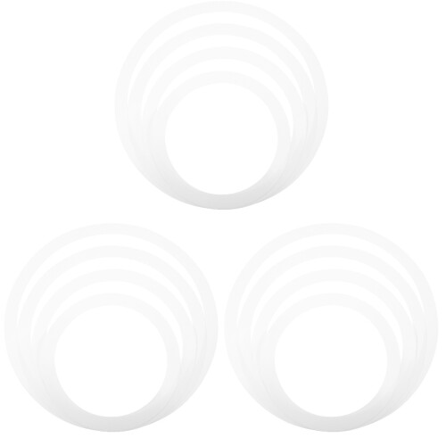 12Pcs White Drum Kit Snare Mutes Durable Silent Pads for Practice 1