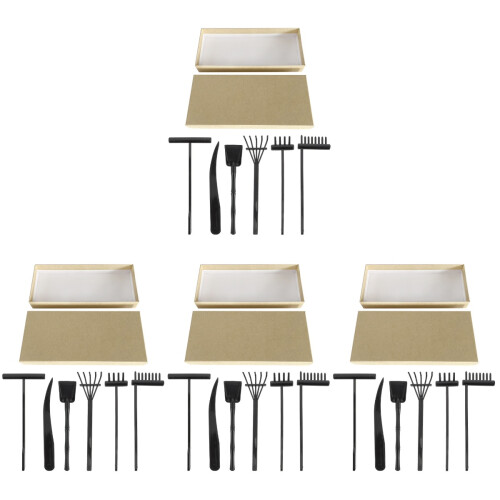 4 Sets Sand Rake Sculpture Mini Plastic Child 1