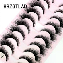 (10 pairs 6D-F03) NEW 10 Pairs Natural False Eyelashes Fake Lashes Long Makeup 3d Mink Lashes Extension Eyelash Mink Eyelashes for Beauty 54