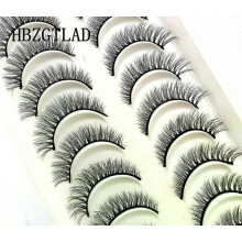 (10 pairs HD-02) NEW 10 Pairs Natural False Eyelashes Fake Lashes Long Makeup 3d Mink Lashes Extension Eyelash Mink Eyelashes for Beauty 54