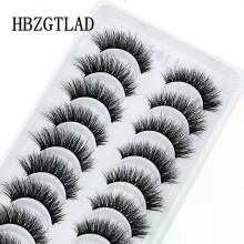 (10 pairs 5D-21) NEW 10 Pairs Natural False Eyelashes Fake Lashes Long Makeup 3d Mink Lashes Extension Eyelash Mink Eyelashes for Beauty 54