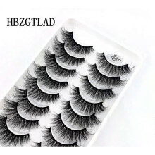(10 pairs HD-01) NEW 10 Pairs Natural False Eyelashes Fake Lashes Long Makeup 3d Mink Lashes Extension Eyelash Mink Eyelashes for Beauty 54