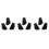 9Pcs Rubber Drum Feet for Black Drum Rack Cymbal Stand Stability 3