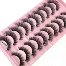 (10 pairs WA107) NEW 10 Pairs Natural False Eyelashes Fake Lashes Long Makeup 3d Mink Lashes Extension Eyelash Mink Eyelashes for Beauty 54