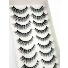 (10 pairs 3D-54) NEW 10 Pairs Natural False Eyelashes Fake Lashes Long Makeup 3d Mink Lashes Extension Eyelash Mink Eyelashes for Beauty 54