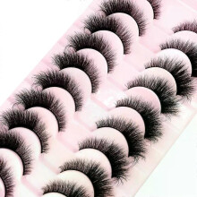 (10 pairs 6D-F07) NEW 10 Pairs Natural False Eyelashes Fake Lashes Long Makeup 3d Mink Lashes Extension Eyelash Mink Eyelashes for Beauty 54