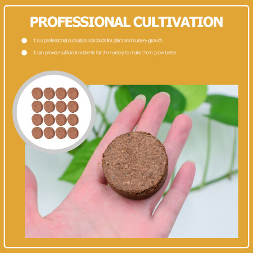 20pcs compressed soil blocks for garden planting nutrient blocks 1
