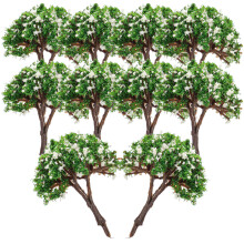 10Pcs Simulation Tree Model Miniature Garden Ornament Sand Table Decor