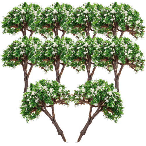 10Pcs Simulation Tree Model Miniature Garden Ornament Sand Table Decor