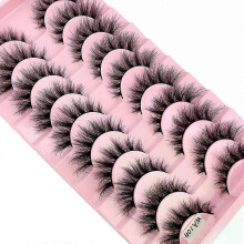(10 pairs WA104) NEW 10 Pairs Natural False Eyelashes Fake Lashes Long Makeup 3d Mink Lashes Extension Eyelash Mink Eyelashes for Beauty 54