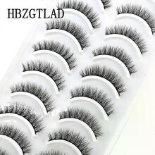 (10 pairs 6D32) NEW 10 Pairs Natural False Eyelashes Fake Lashes Long Makeup 3d Mink Lashes Extension Eyelash Mink Eyelashes for Beauty 54