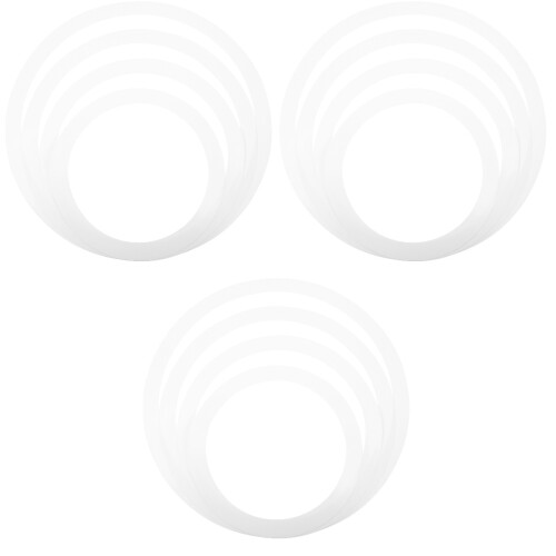 12Pcs White Drum Kit Snare Mutes Durable Silent Pads for Practice 2