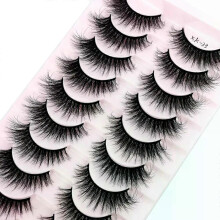 (10 pairs xk33) NEW 10 Pairs Natural False Eyelashes Fake Lashes Long Makeup 3d Mink Lashes Extension Eyelash Mink Eyelashes for Beauty 54
