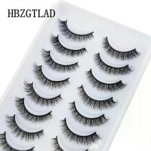(10 pairs s-09) NEW 10 Pairs Natural False Eyelashes Fake Lashes Long Makeup 3d Mink Lashes Extension Eyelash Mink Eyelashes for Beauty 54
