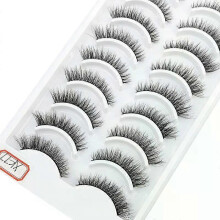 (10 pairs XK-77) NEW 10 Pairs Natural False Eyelashes Fake Lashes Long Makeup 3d Mink Lashes Extension Eyelash Mink Eyelashes for Beauty 54