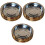 3Pcs Wooden Rice Bowls Coffee Color Multipurpose Kitchen Use 4