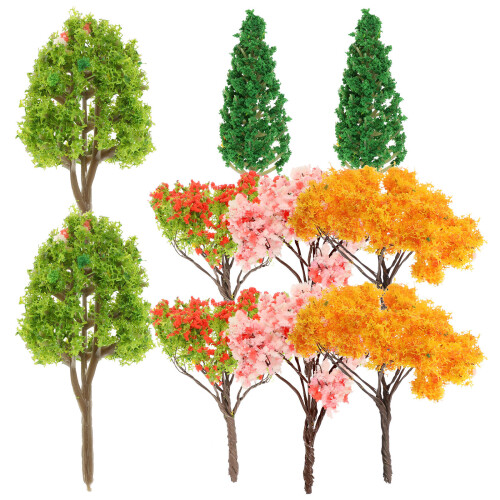 40 Pcs Miniature Model Trees For Diy Landscape Sand Table Decor