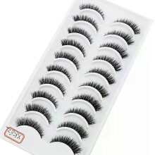 (10 pairs xk-62) NEW 10 Pairs Natural False Eyelashes Fake Lashes Long Makeup 3d Mink Lashes Extension Eyelash Mink Eyelashes for Beauty 54