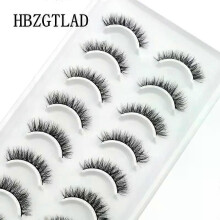 (10 pairs x-107) NEW 10 Pairs Natural False Eyelashes Fake Lashes Long Makeup 3d Mink Lashes Extension Eyelash Mink Eyelashes for Beauty 54