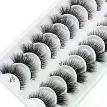 (10 pairs 6D-H07) NEW 10 Pairs Natural False Eyelashes Fake Lashes Long Makeup 3d Mink Lashes Extension Eyelash Mink Eyelashes for Beauty 54