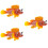3Pcs Simulation Fish Model Plastic Animal Educational Figurine 9