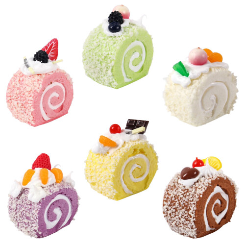 12Pcs Realistic Artificial Cakes Tabletop Decoration Photo Props Set