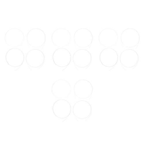 4Sets White Nylon Ukulele String Set Durable Pbt Material Replacement 2