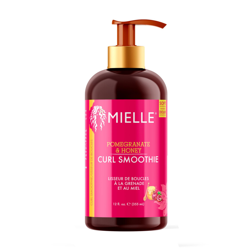 Mielle Organics Cream Mielle Curl Smoothie With Pomegranate, Moisturising Curl For Thick Type 4 Curly Hair, 355 Ml (Pack Of 1)