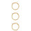 3Sets Acoustic Bass Strings Durable Golden Brass Replacement Set 7