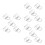15Pcs Transparent Blind Clips Replacement for Pleated Blinds 5