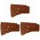 3Pcs Light Brown Hatchet Cover Portable Protective Sleeve 2