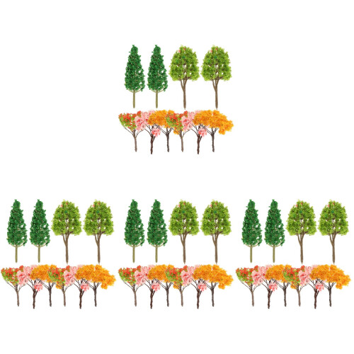 40 Pcs Miniature Model Trees For Diy Landscape Sand Table Decor 2