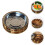 3Pcs Wooden Rice Bowls Coffee Color Multipurpose Kitchen Use 8
