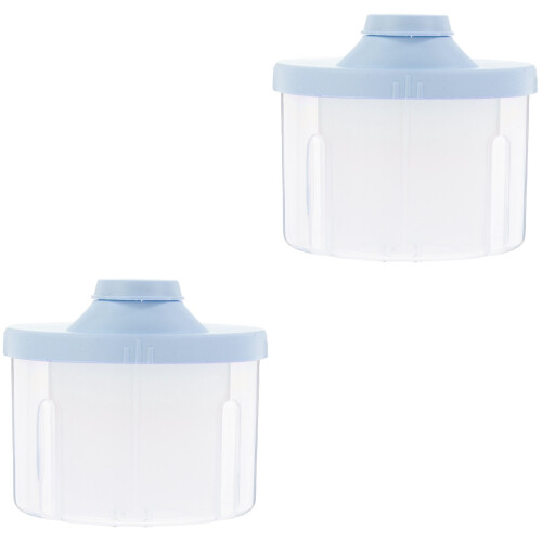 2Pièces Boîte Lait Poudre Voyage Étanche Clair Durable 2