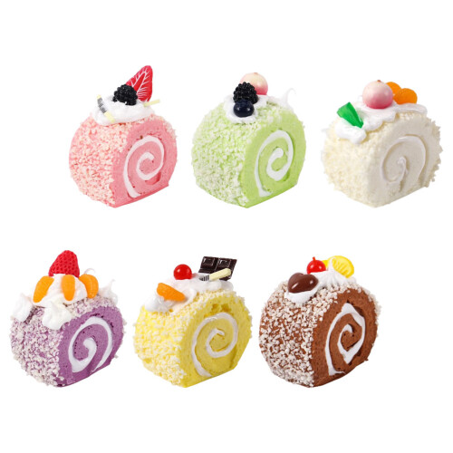 12Pcs Realistic Artificial Cakes Tabletop Decoration Photo Props Set 1