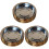 3Pcs Wooden Rice Bowls Coffee Color Multipurpose Kitchen Use 3
