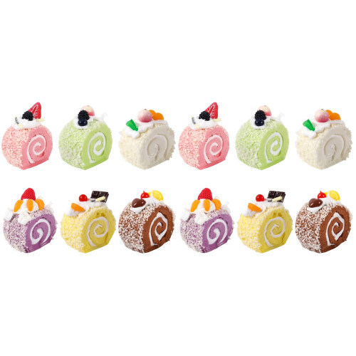 12Pcs Realistic Artificial Cakes Tabletop Decoration Photo Props Set 2