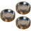 3Pcs Wooden Rice Bowls Coffee Color Multipurpose Kitchen Use 6