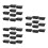 30Pcs Sturdy Black Plastic Game Coin Storage Baskets for Organizing 6