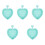 5Pcs Home Use Silicone Makeup Brush Cleaning Mat with Convex Texture 3