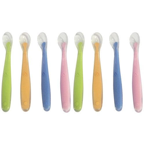 8Pcs Silicone Feeding Spoons Kids Spoons 1