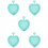 5Pcs Home Use Silicone Makeup Brush Cleaning Mat with Convex Texture 8