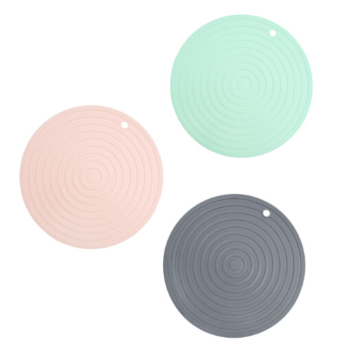 6Pcs Silicone Heat Resistant Pot Mats Multipurpose Place Mats Assorted 1