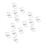 15Pcs Transparent Blind Clips Replacement for Pleated Blinds 6