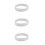 3Pcs White Acrylic LED Light Diffuser Panel Flexible for Home Use 7