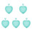 5Pcs Home Use Silicone Makeup Brush Cleaning Mat with Convex Texture 2