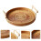 2 Pcs Pastry Plate Rattan Snack 10